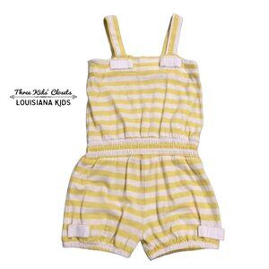 Pumpkin Patch Sz 2 Yellow Striped Romper